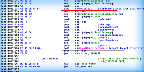 Safari - Disassembly of Decryption